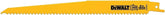 DEWALT Reciprocating Saw Blades, Tapered Back, Bi-Metal, 9-Inch 6-TPI, 5-Pack (DW4803)