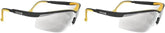 Dewalt Dual Comfort Silver Mirror High Performance Protective Safety Glasses Dpg55 Unisex Adult Adjustable Rubber Rimless