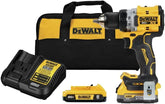 DEWALT 20V MAX XR Compact Cordless Drill and Impact Driver with Powerstack Batteries (DCD800D1E1)
