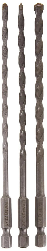 DEWALT DWA5103 Impact Ready Masonry Bit Set, 3 Piece