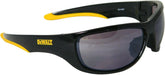 DEWALT DPG94-6C Dominator™ Z87+ Safety Glasses – Black Full Frame & Silver Mirror Lens – Rubber Temples & Nosepiece – 1 Pair