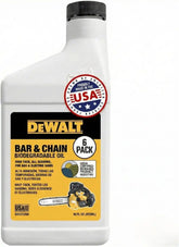 DEWALT – Biodegradable Bar & Chain Oil – Green, Eco-Friendly, Non-Toxic Professional Bar & Chainsaw Lubricant (16 oz (Case of 6))