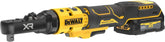 DEWALT 20V MAX* XR Brushless 1/4 in. & 3/8 in. Sealed Head Ratchet Kit (DCF520GE1)