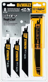 DEWALT - DWA4101 Reciprocating Saw Blade Set, Wood/Metal Cutting, 8-Pack (DWAR8SETCS)