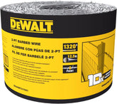 DeWALT – 2‑Point Barbed Wire Fence – 1320 Feet – 12.5 Gauge Galvanized Steel – for Livestock Containment | Ranch Fencing | Property Security