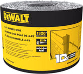 DeWALT – 4‑Point Barbed Wire Fence – 1320 Feet – 12.5 Gauge Galvanized Steel – for Ranch Fencing | Livestock Containment | Property Security