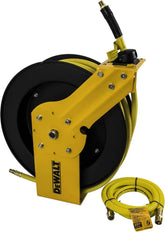 DEWALT 3/8 in. x 50 ft. Retractable Air Hose Reel with Rubber Hose