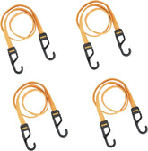 DEWALT DXBC301448 Black/Yellow 48” Premium Flat Bungee Straps, 4 Pack