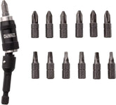DEWALT Pivot Bit Holder Set with Screwdriving Bits and Magnetic Bit Holder, 14 Piece (DWPVTC14)