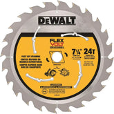 DEWALT Circular Saw Blade, 7 1/4 Inch, 24 Tooth, Wood Cutting (DWAFV3724)