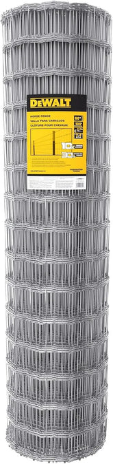 DeWALT – Horse Fence – 60 in. x 100 ft. 12.5‑Gauge Galvanized Steel – for Horse Enclosures | Pasture Fencing | Farm and Property Protection