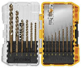 DEWALT Cobalt Alloy Steel Drill Bit Set with Pilot Point, 14-Piece (DWA1240)
