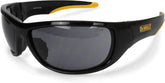 DEWALT DPG94-2C Dominator Z87+ Safety Glasses – Black Full Frame & Smoke Lens – Rubber Temples & Nosepiece – 1 Pair