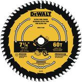 DEWALT Circular Saw Blade, 7 1/4 Inch, 60 Tooth, Wood Cutting (DWA171460B10)