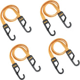DEWALT DXBC301436 Black/Yellow 36” Premium Flat Bungee Straps, 4 Pack