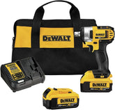 DEWALT DCF880M2 20-volt MAX Lithium Ion 1/2-Inch Impact Wrench Kit with Detent Pin, Yellow