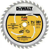 DEWALT Circular Saw Blade, 7 1/4 Inch, 36 Tooth, Wood Cutting (DWAFV3736)