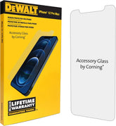 DEWALT Glass Screen Protector for iPhone 12 Pro Max — Apple Compatible Tempered Glass Screen Protector — Screen Protection for iPhone 12 Pro Max
