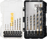 DEWALT 12 Pc Black and Gold Drill Bit Set, Premium Finish Impact Driver Bit Set for Metal, Plastic and Wood (DWAH1182)