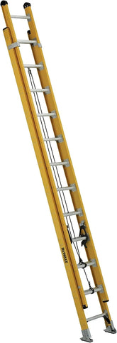 DeWalt DXL3420-24PG 24-Foot Fiberglass Extension Ladder Type IAA with 375-Pound Duty Rating