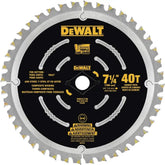 DEWALT Circular Saw Blade, 7 1/4 Inch, 40 Tooth, Composite Decking (DWA31740)