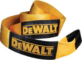 DEWALT DXBC7500050 Black/Yellow 6”x 50’ Tow and Recovery Strap with Looped Ends - 2-Ply / 25,000 LBS Safe Working Load / 75,000 LBS Break Strength