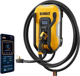DEWALT Electric Vehicle Level 2 EV Charger up to 40 Amps 240V, App Control Bluetooth & Wi-Fi, CSA Certified Indoor/Outdoor NEMA 14-50 Plug Wall Mounted Charging Station with 25 ft. Cable
