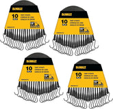DEWALT DXBC3001015-40 Black 15" Rubber Tarp Straps, 40 Pack