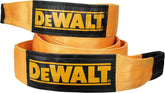 DEWALT DXBC200000 Black/Yellow 8” x 30’ Tow and Recovery Strap with Looped Ends - 2-Ply / 66,666 LBS Safe Working Load / 200,000 LBS Break Strength