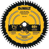 DEWALT Circular Saw Blade, 7 1/4 Inch, 60 Tooth, Wood Cutting (DWA171460)