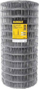 DeWALT – 4 in. x 4 in. Mesh Welded Wire Fence – 48 in. x 330 ft. 12.5‑Gauge Galvanized Steel – for Sheep and Goat Enclosures | Pasture Fencing | Farm and Property Protection