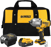 DEWALT 20V MAX Cordless Impact Wrench with Hog Ring Anvil, Brushless High Torque 1/2 Impact Gun, 4-Mode Speed, Includes Battery, Charger and Kit Bag (DCF900P1)