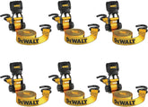 DEWALT DXBC15006X Black/Yellow 1" x 10' Ratchet Tie Down Strap - 500 lb Safe Working Load / 1,500 lbs Break Strength, 6 Pack