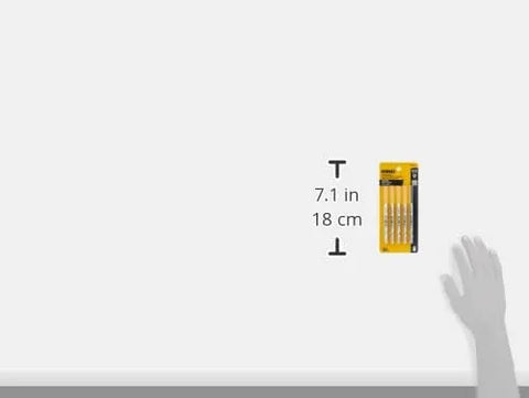 DEWALT - DW3776-5 Jigsaw Blades, Thin Metal Cutting, T-Shank, 3-Inch, 24-TPI, 5-Pack (DW37765)