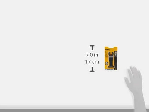 DEWALT Oscillating Tool Blade for Wood with Nails, Wide, Titanium Nitride Coated (DWA4204), Black