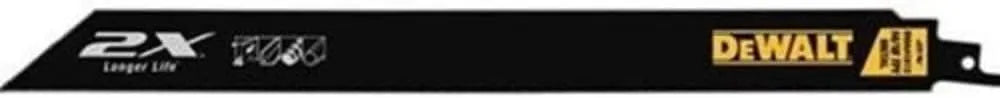 DEWALT DWA4188B 8-Inch 14/18TPI 2X Max Metal Reciprocating Saw Blade (100-Pack)