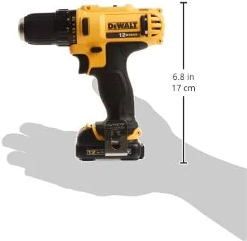 DEWALT 12V MAX 3/8 Inch Cordless Drill/Driver Kit with Battery and Charger Included (DCD710S2)