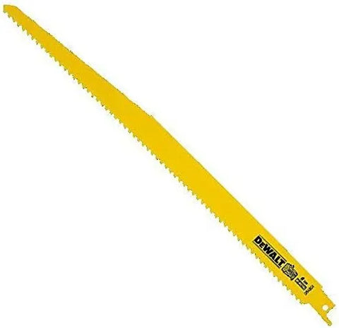 DEWALT DW4804-2 12-Inch 6 TPI Taper Back Bi-Metal Reciprocating Saw Blade (2-Pack)