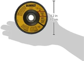 DEWALT DWA8203 80 Grit Zirconia T29 Flap Disc, 4-Inch X 5/8-Inch
