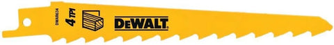 DEWALT Reciprocating Saw Blades, Taper Back, 6-Inch, 3 TPI, 5-Pack (DW4801)