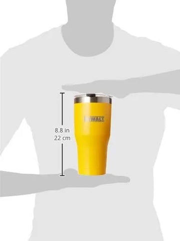 DEWALT Stainless Steel Tumbler, Yellow, 30 Ounce