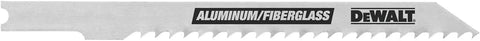DEWALT DW3705-5 4-Inch 8 TPI Aluminum/Fiberglass Cut Cobalt Alloy Steel U-Shank Jig Saw Blade (5-Pack)