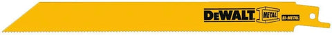 DEWALT DW4809B 8-Inch 14 TPI Straight Back Heavy-Gauge Bi-Metal Reciprocating Saw Blade, 100-Pack