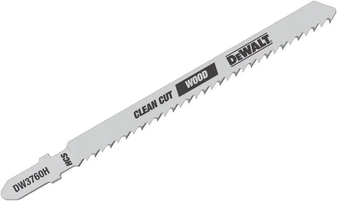 DEWALT DW3760H 4-Inch 10TPI Fine Finish Wood Cut HSC T-Shank Jig Saw Blade (5-Pack)
