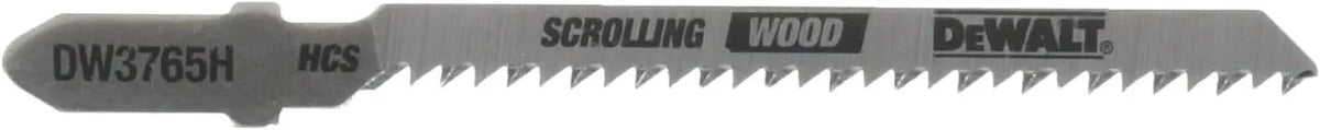 DEWALT DW3765H 3-Inch 12 TPI Trim/Coping HCS T-Shank Jig Saw Blade (5-Pack)