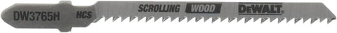 DEWALT DW3765H 3-Inch 12 TPI Trim/Coping HCS T-Shank Jig Saw Blade (5-Pack)