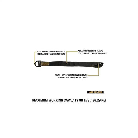DEWALT Tool Anchor Strap 80 lb. Capacity