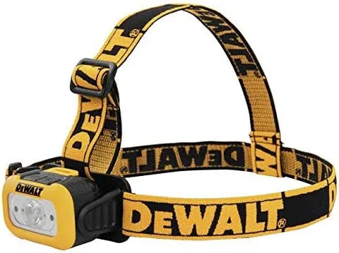 DEWALT Headlamp for Jobsite, 200 Lumen (DWHT81424), Yellow