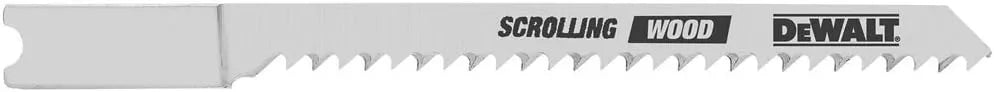 DEWALT DW3715H2 3-Inch 12TPI Scrolling High Speed Steel U-Shank Woodcutting Jig Saw Blade (2-Pack)