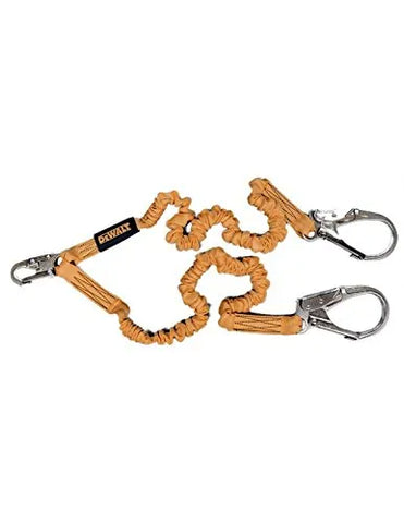 DEWALT EA Lanyard 1-1/2 x 6', Polyester, 14" x 3.5" x 6", Yellow, Twin Legs